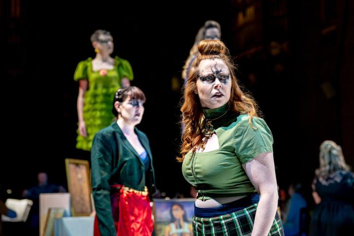 Caroline Carragher, Grace Maria Wain, Catherine Backhouse and Phillippa Boyle as Valkyries in Regent's Opera's 2023 production